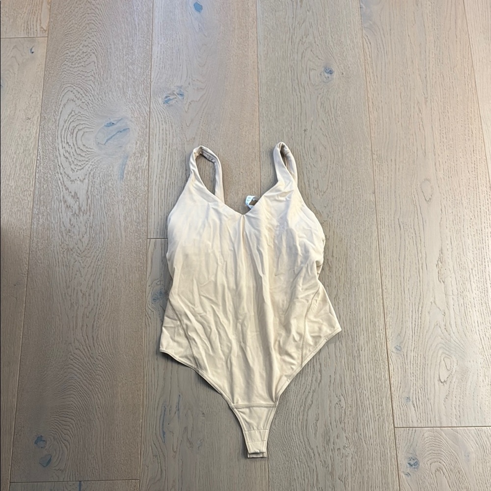 lululemon athletica Beige Cream Bodysuit